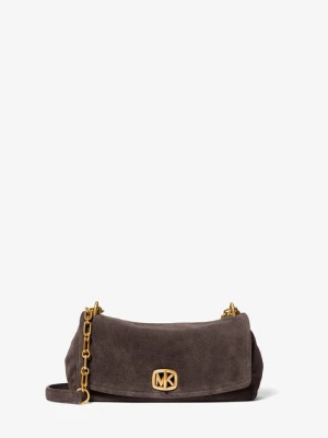 Mała zamszowa torebka na ramię Bryant Michael Kors CZEKOLADOWY (Brązowy)
