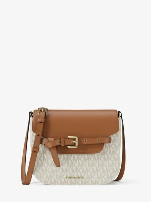 Mała zaokrąglona torebka Emilia do przewieszenia przez ramię z charakterystycznym logo Michael Kors