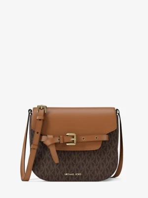 Mała zaokrąglona torebka Emilia do przewieszenia przez ramię z charakterystycznym logo Michael Kors