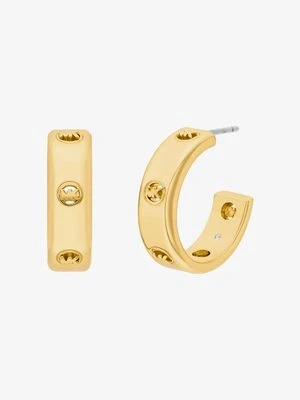 Małe kolczyki kółka z logo Michael Kors