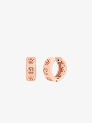 Małe kolczyki kółka z logo Michael Kors ROSE GOLD (Różowozłoty)