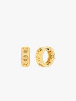 Małe kolczyki kółka z logo Michael Kors ZŁOTY (Złoty)
