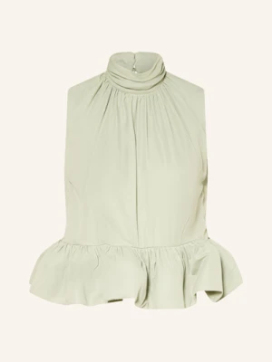 Malina Bluzka Bez Rękawów Lune Z Falbankami gruen