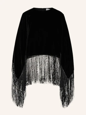 Malina Bluzka Cathlin Z Aksamitu schwarz