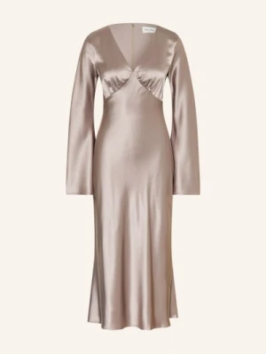 Malina Satynowa Sukienka Carolina grau