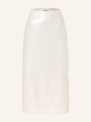 Malina Spódnica Clarisse Z Cekinami weiss