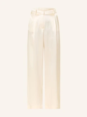 Malina Spodnie Marlene Sarah Z Satyny weiss