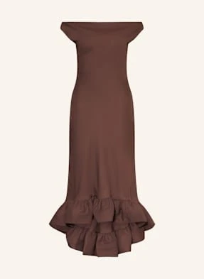 Malina Sukienka Alia Z Wolantami braun