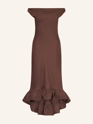 Malina Sukienka Alia Z Wolantami braun