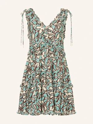 Malina Sukienka Arabella Z Wolantami blau