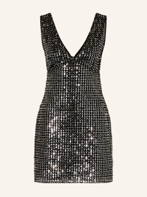 Malina Sukienka Ellen Z Cekinami I Ozdobnymi Kamykami silber