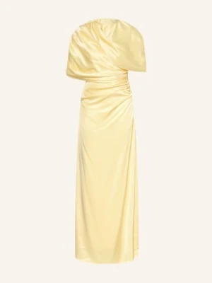 Malina Sukienka Na Jedno Ramię Cassia Z Satyny gelb