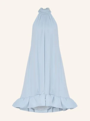 Malina Sukienka Sabrina Z Falbanami blau