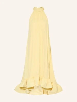 Malina Sukienka Sabrina Z Falbanami gelb