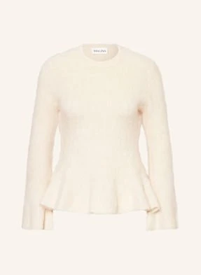 Malina Sweter Leandra Z Dodatkiem Alpaki weiss