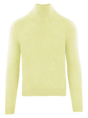 Malo Optimum Kaszmirowy golf "Lupetto" w kolorze jasnożółtym rozmiar: S