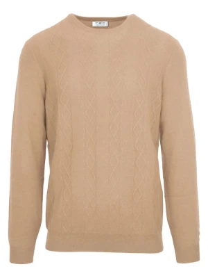 Malo Optimum Kaszmirowy sweter w kolorze beżowym rozmiar: XL