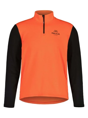 Maloja Koszulka funkcyjna "CesarM." w kolorze czarno-pomarańczowym rozmiar: XL