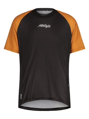 Maloja Koszulka funkcyjna "DentroM" w kolorze czarno-jasnobrązowym rozmiar: S