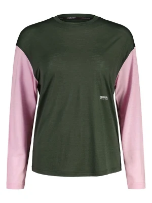 Maloja Koszulka funkcyjna "WiestalM." w kolorze oliwkowo-jasnoróżowym rozmiar: S