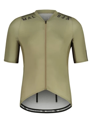 Maloja Koszulka kolarska "DomM" w kolorze khaki rozmiar: M