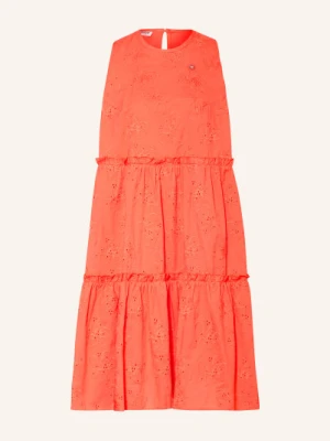 Maloja Sukienka Grundlseem. Z Dziurkowanej Koronki rot