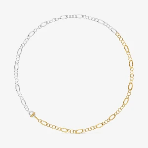 Mały Dwukolorowy Naszyjnik Łańcuszkowy Tous Manifesto - Tous