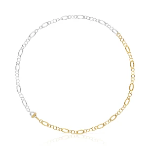 Mały Dwukolorowy Naszyjnik Łańcuszkowy Tous Manifesto - Tous Rozmiar