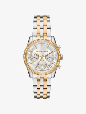 Mały dwukolorowy zegarek Bryant z kryształkami pavé Michael Kors DWA KOLORY (Srebrny)