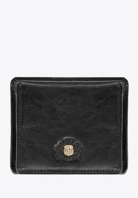Mały męski portfel ze skóry naturalnej czarny Wittchen
