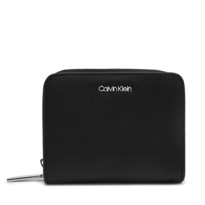Mały Portfel Damski Calvin Klein Ck Must Medium Zip Around Wallet K60K611937 Czarny