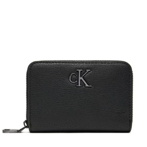 Mały Portfel Damski Calvin Klein Jeans Minimal Monogram Med K60K612262 Czarny