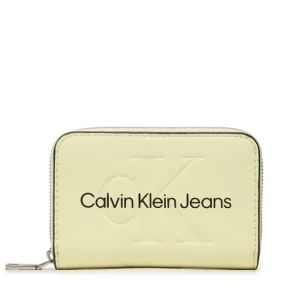 Mały Portfel Damski Calvin Klein Jeans Sculpted Med Zip Around Mono K60K607229 Zielony