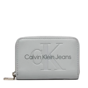 Mały Portfel Damski Calvin Klein Jeans Sculpted Med Zip Around Mono K60K612255 Szary