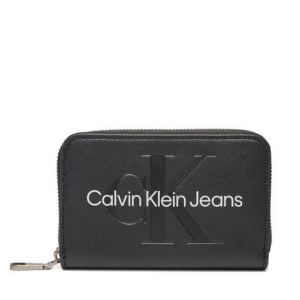 Mały Portfel Damski Calvin Klein Jeans Zip Around Mono K60K612255 Czarny