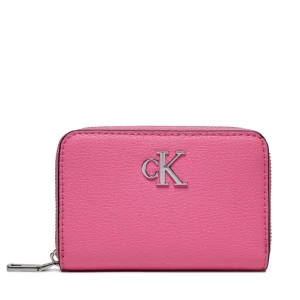 Mały Portfel Damski Calvin Klein Minimal Monogram Med Za K60K611500 Różowy