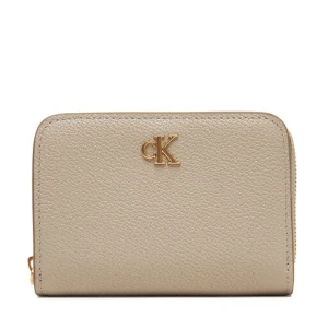 Mały Portfel Damski Calvin Klein Minimal Monogrm Lthr Med Flap Zi LV04F1064G Brązowy