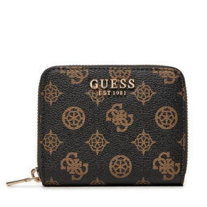 Mały Portfel Damski Guess Laurel Slg Large Zip SWPG85 00137 Brązowy