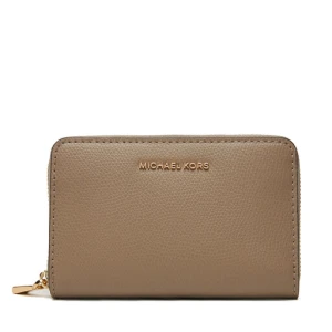 Mały Portfel Damski MICHAEL Michael Kors Jet Set Small Leather 32F4GJ6D0L Beżowy