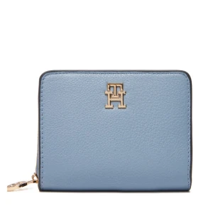 Mały Portfel Damski Tommy Hilfiger Th Distinct Med Za AW0AW17473 Błękitny