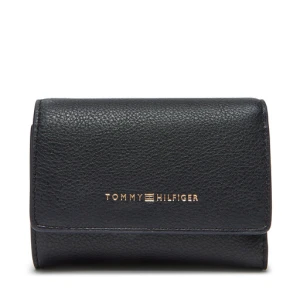 Mały Portfel Damski Tommy Hilfiger Th Logotape Trifold AW0AW17477 Granatowy