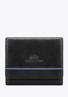 Mały portfel damski ze skóry z RFID czarny Wittchen