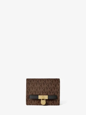 Mały portfel Hamilton Moderne z charakterystycznym logo Michael Kors