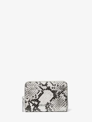Mały portfel Jet Set ze skóry z fakturą łuski węża MICHAEL Michael Kors