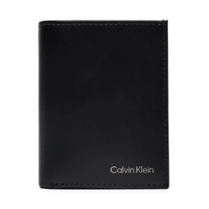 Mały Portfel Męski Calvin Klein Ck Smooth Bifold 6Cc W/Coin K50K512072 Czarny