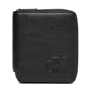 Mały Portfel Męski Calvin Klein Ck Zip Billfold LV04D1077G Czarny