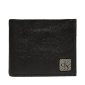 Mały Portfel Męski Calvin Klein Jeans Logo Hardware Bifold Rfid K50K510138 Czarny
