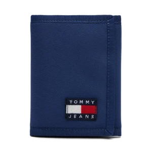 Mały Portfel Męski Tommy Jeans Tjm Ess Daily Nylon Tri Wallet AM0AM13269 Granatowy