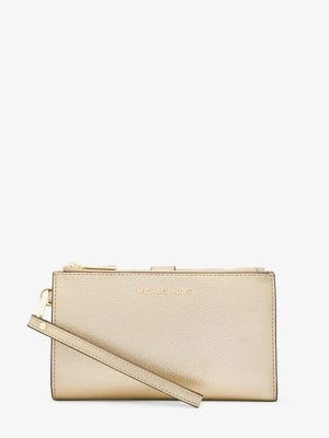 Mały portfel na smartfona Adele z metalicznej skóry MICHAEL Michael Kors