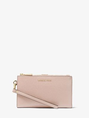 Mały portfel na smartfona Adele ze skóry groszkowej MICHAEL Michael Kors